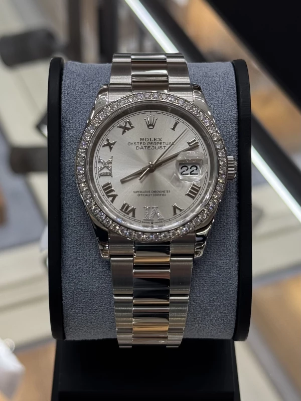Rolex 36mm Steel and White Gold 126284rbr-0022 2