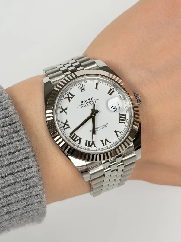 Rolex 41 mm, Oystersteel and white gold 126334-0024 4