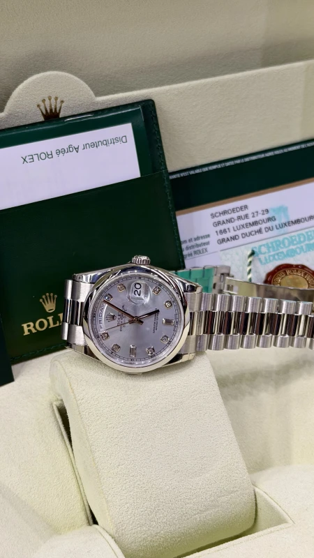 Rolex 36mm Platinum 118206 sdp 2