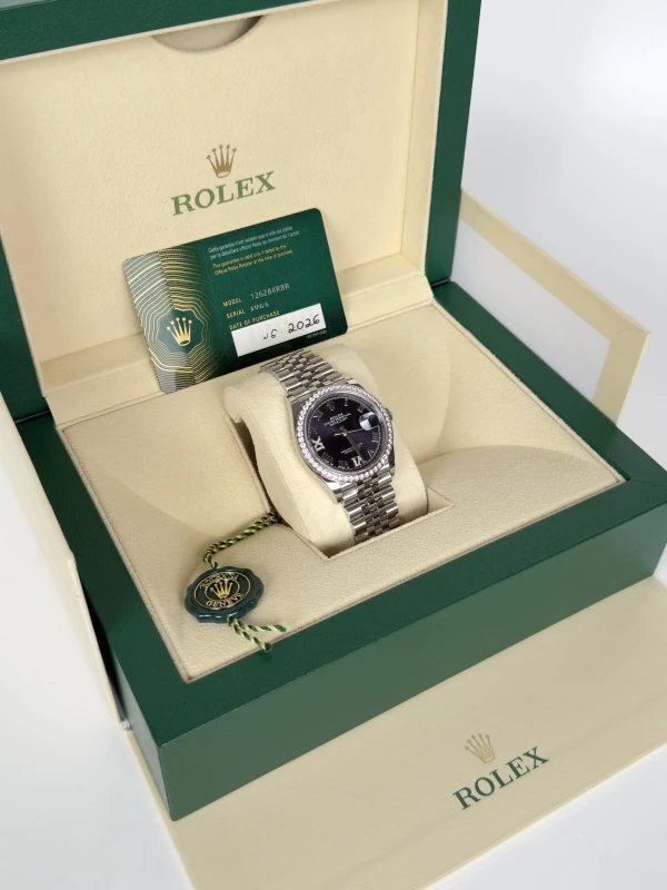 Rolex Datejust 36mm Steel and White Gold 126284rbr-0013 5
