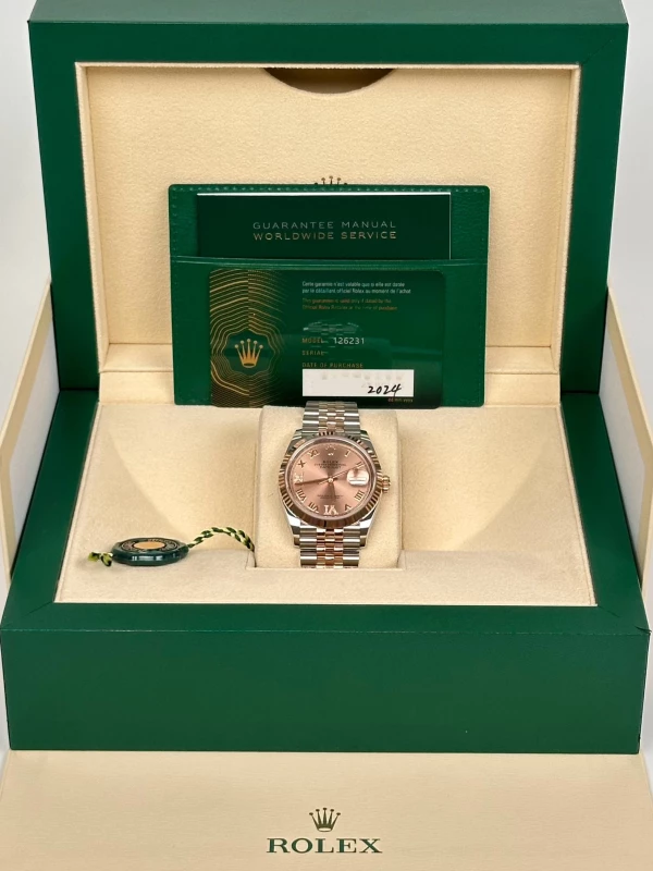 Rolex 36mm Steel and Everose Gold 126231-0027 5