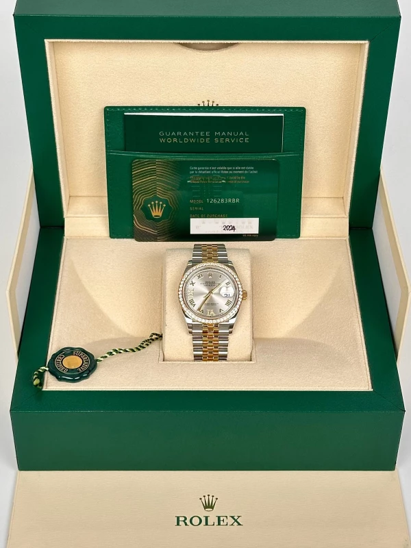 Rolex 36 mm, Oystersteel, yellow gold and diamonds 126283rbr-0017 5