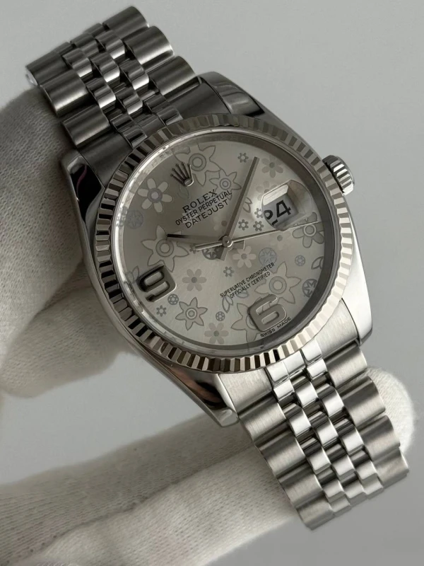 Rolex 36 mm, steel and white gold 116234-0118 5