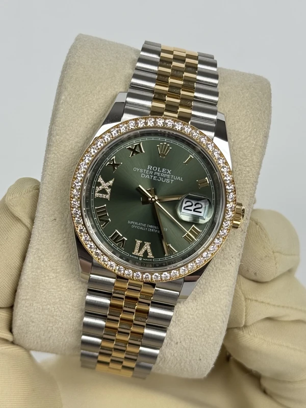 Rolex 36 mm, Oystersteel, yellow gold and diamonds 126283rbr-0011 4