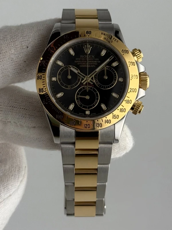 Rolex Cosmograph 40mm Steel and Yellow Gold 116523 Black 2