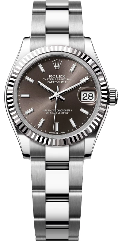 Steel and White Gold 31 mm