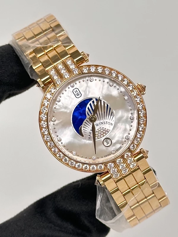 Harry Winston Moon Phase 36mm PRNQMP36RR003 2