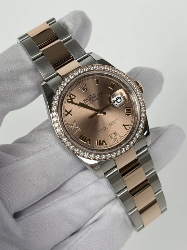 Rolex 36 mm, Oystersteel, Everose gold and diamonds 126281rbr-0016 2