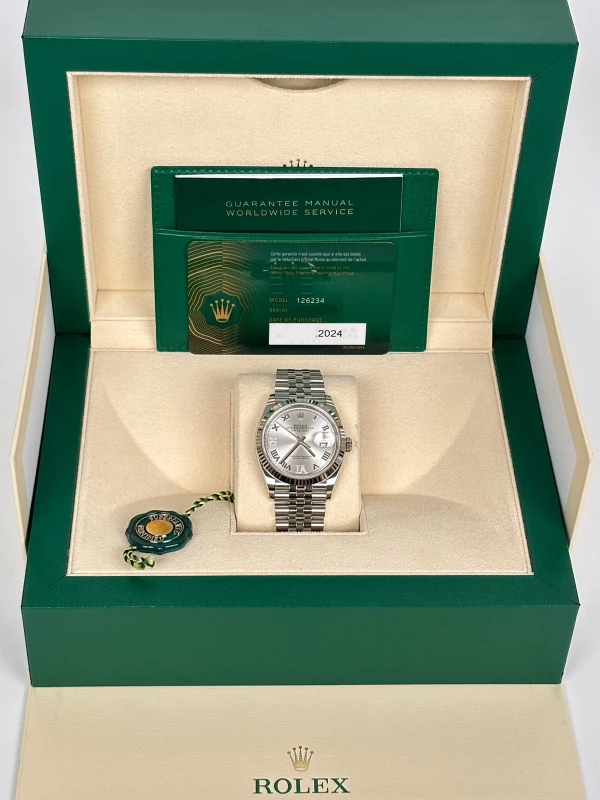 Rolex 36mm Steel and White Gold 126234-0029 5