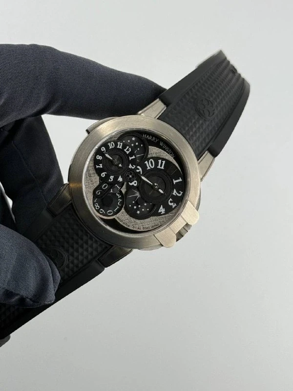 Harry Winston Collection Dual Time Monochrome OCEATZ44ZZ008 9