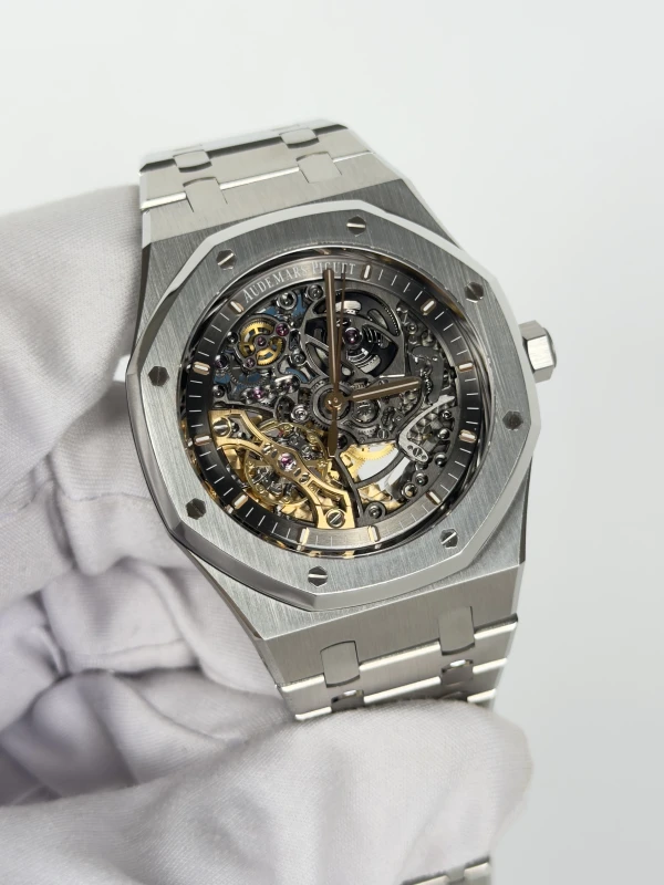 Audemars Piguet Double Balance Wheel Openworked 15407ST.OO.1220ST.01 3