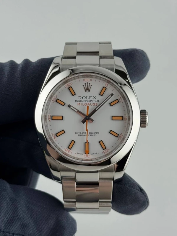 Rolex 40mm Steel White  116400 2