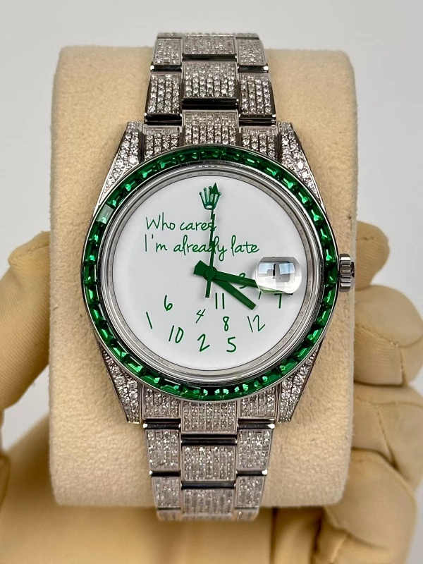 Rolex 41 mm 126300FIX emerald 2