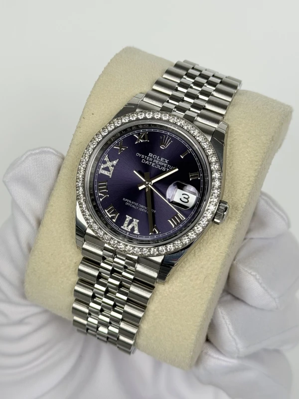 Rolex Datejust 36mm Steel and White Gold 126284rbr-0013 3