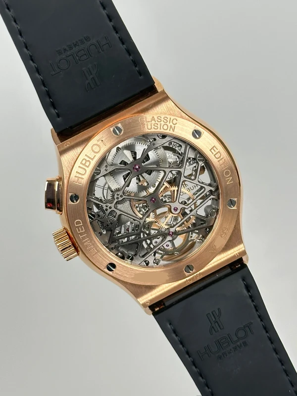 Hublot Classic Fusion Tourbillon Skeleton King Gold 45 506.OX.0180.LR 9