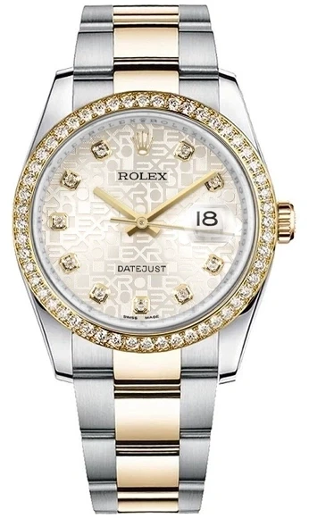 Rolex 36 mm, steel, yellow gold and diamonds 116243 1