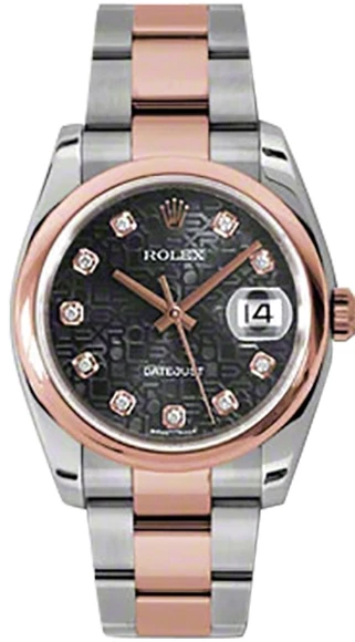 Rolex 36mm Steel and Everose Gold 116201 bkjdo изображение - 1