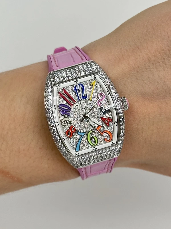 Franck Muller DIAMOND PAVE COLOR DREAMS V35 SC AT FO D CD COL DRM 9