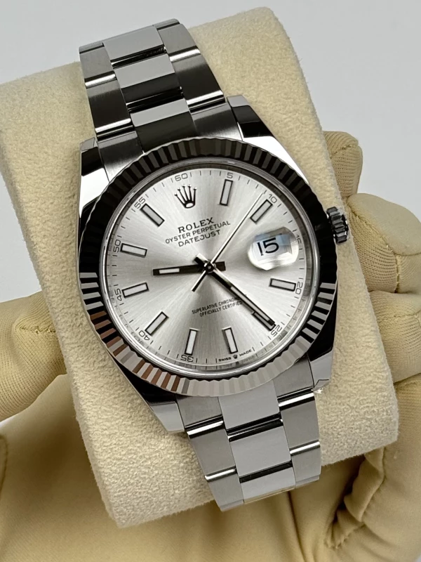 Rolex 41 mm, steel and white gold 126334-0003 3