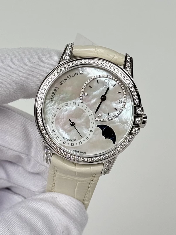 Harry Winston Date Moon Phase Automatic 36 mm MIDAMP36WW001 4