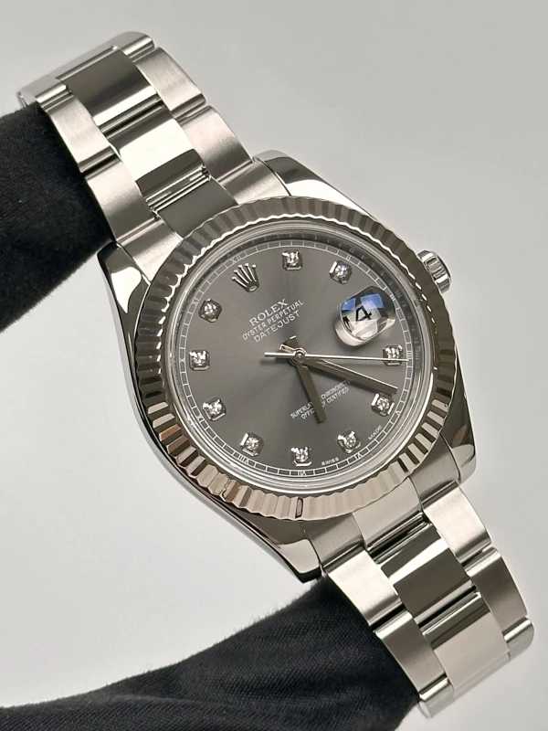 Rolex II 41mm Steel and White Gold 116334 rdo 2