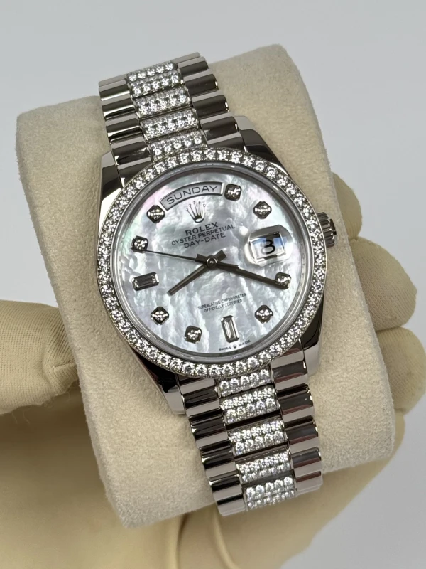 Rolex 36mm White Gold 128349RBR 3