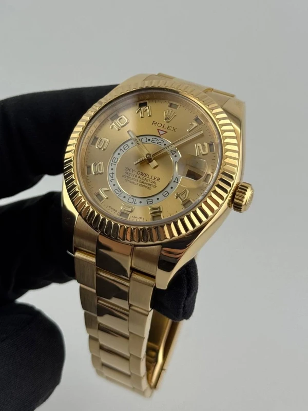 Rolex 42mm Yellow Gold 326938 Champagne 4