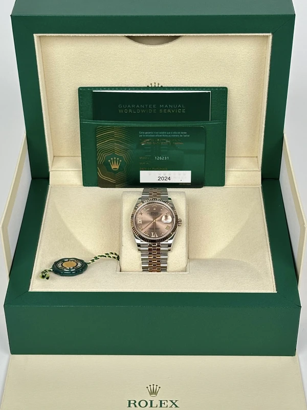 Rolex 36mm Steel and Everose Gold 126231-0027 5