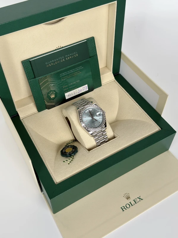 Rolex 40 MM, PLATINUM AND DIAMOND 228396tbr-0002 7