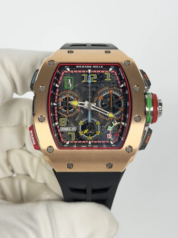 Richard Mille Split-Seconds Chronograph Full Gold Rm 65-01 Ca Rg 2