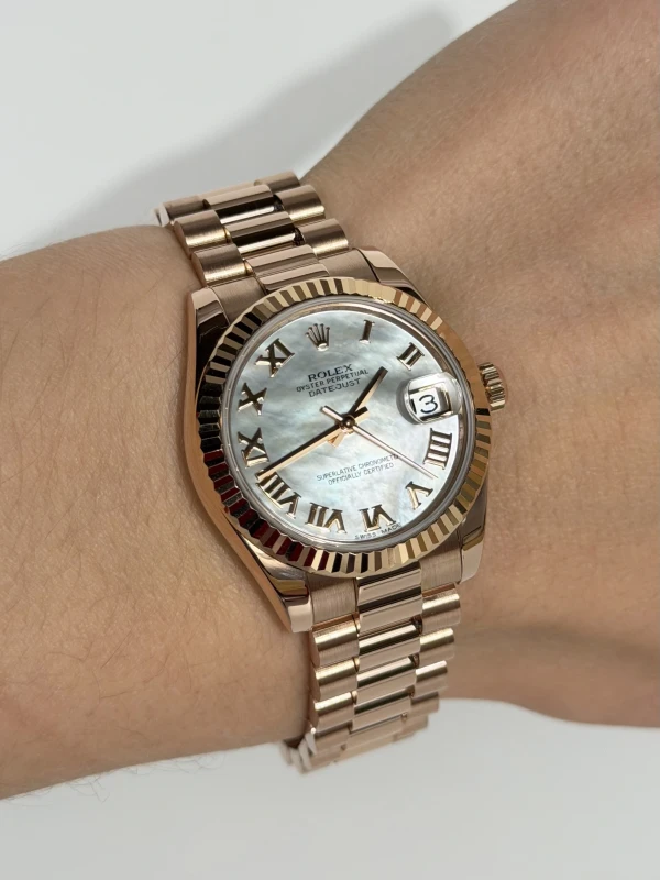 Rolex 31mm Everose Gold 178275F-0026 5