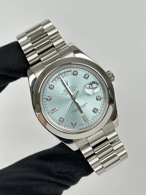 Rolex 41 mm, platinum 218206 ibldp 2