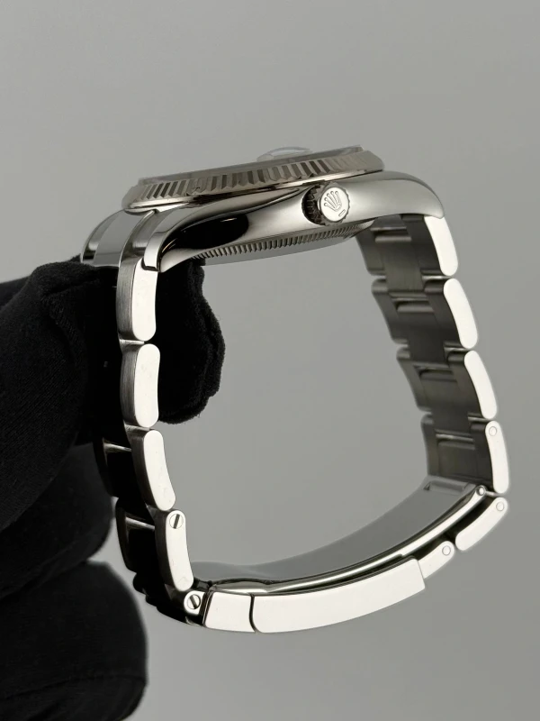Rolex 34mm Steel and White Gold 115234-0010 6