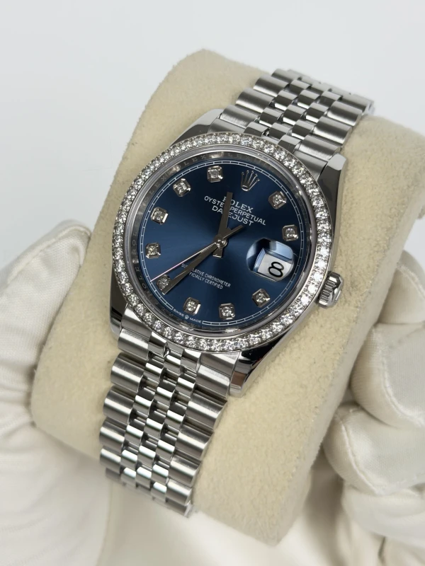 Rolex 36mm Steel and White Gold 126284rbr-0029 3