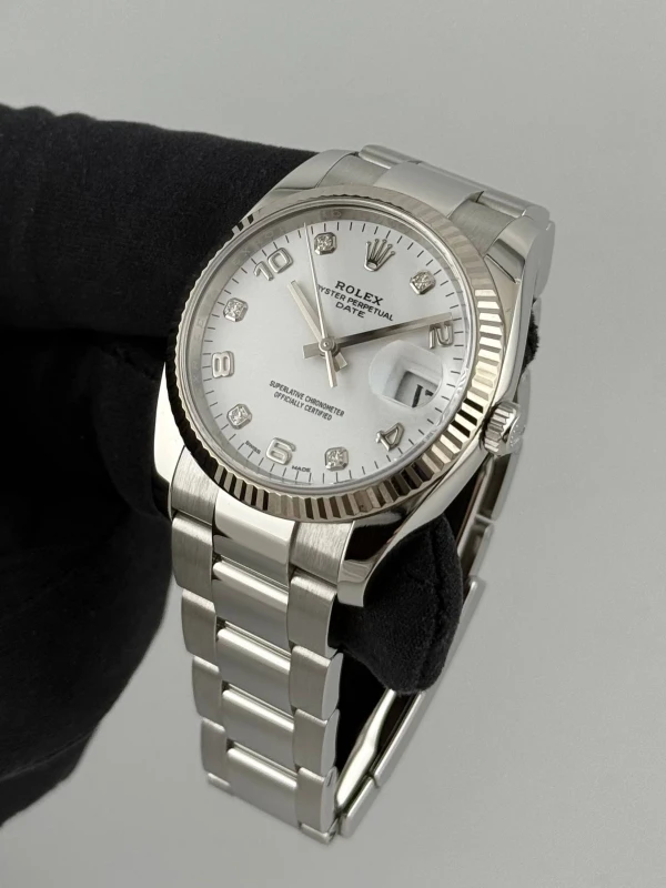 Rolex 34mm Steel and White Gold 115234-0010 3