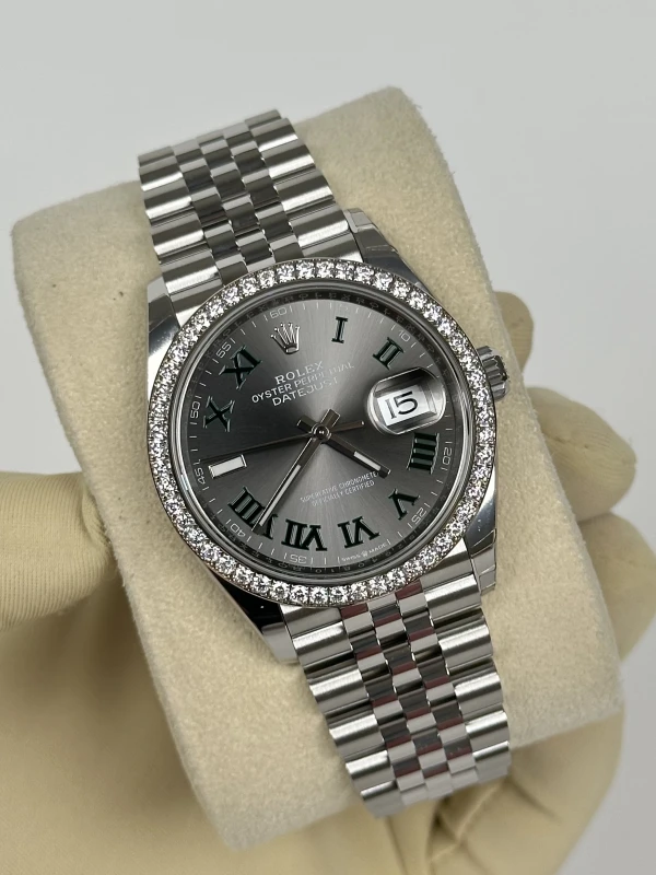 Rolex 36mm Steel and White Gold 126284rbr-0038 2