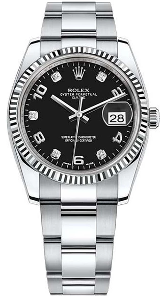 Rolex 34mm Steel and White Gold 115234-0011 изображение - 1