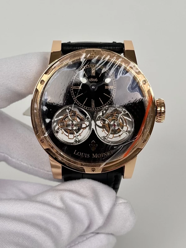 Louis Moinet Inverted Double Tourbillon Black Onyx  LM-46.50.50 2