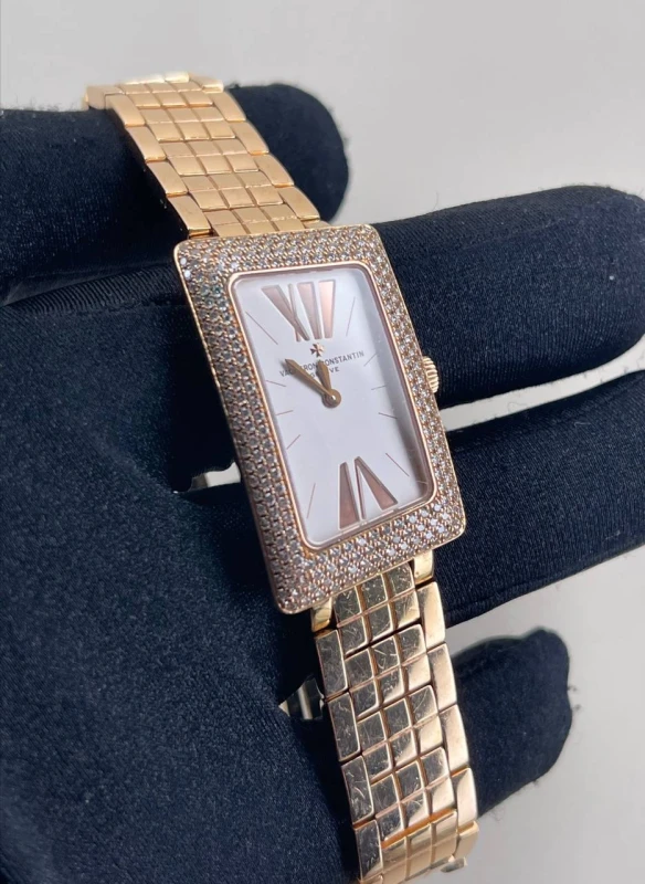 Vacheron Constantin Cambree Small Model Paved Gold Bracelet 25515/U01R-9254 3
