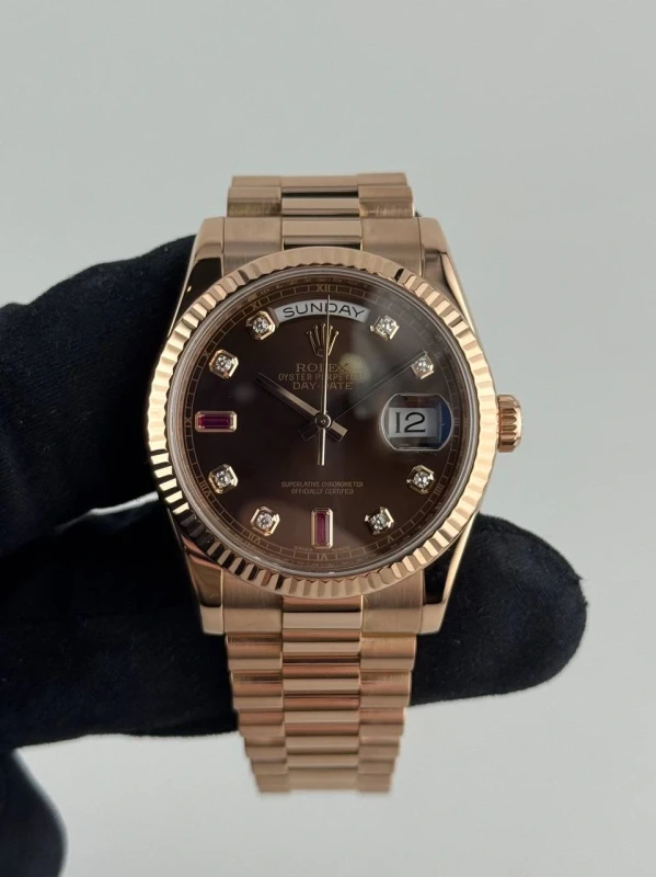 Rolex 36MM EVEROSE GOLD 118235F-0093 2