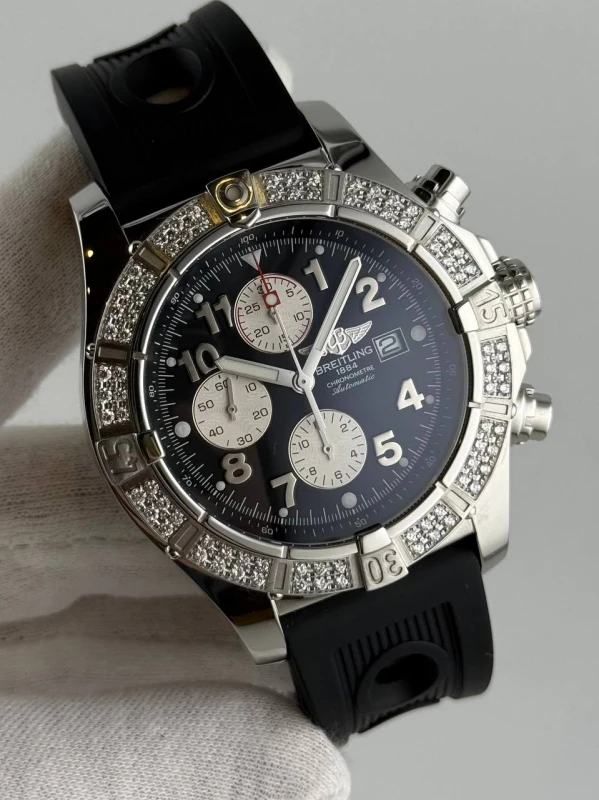 Breitling Chrono Super Avenger Steel 48 A13370 2