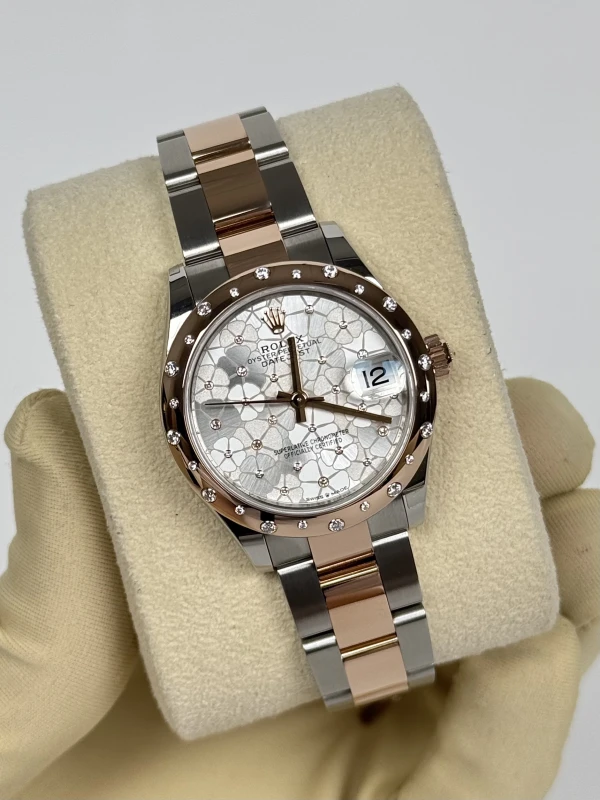 Rolex 31 MM, OYSTERSTEEL, EVEROSE GOLD ANDDIAMONDS 278341rbr-0031 3