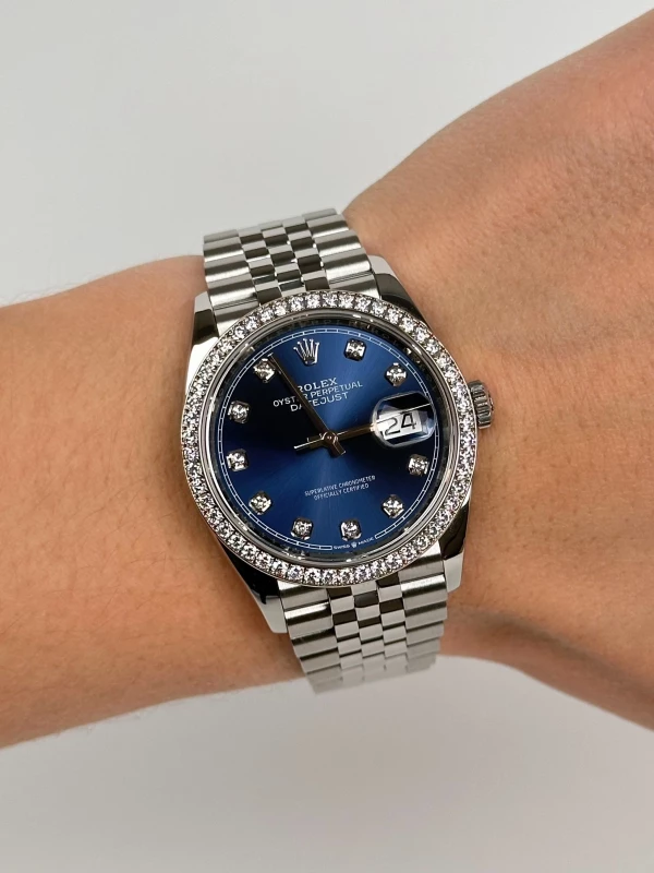 Rolex 36mm Steel and White Gold 126284rbr-0029 8