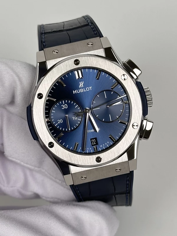 Hublot Blue Chronograph Titanium 521.NX.7170.RX 3