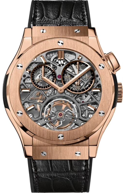 Classic Fusion Tourbillon Skeleton King Gold 45