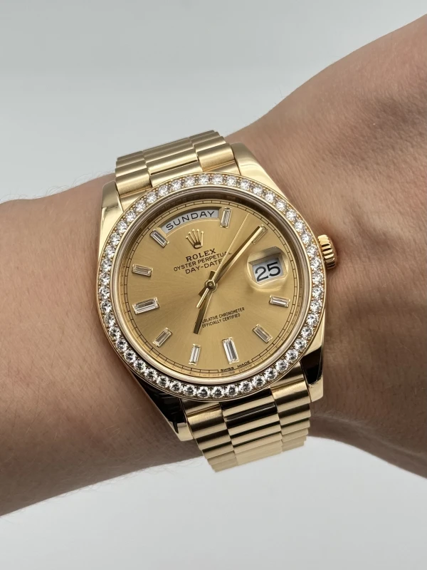 Rolex 40 MM, YELLOW GOLD AND DIAMOND 228348rbr-0002 8
