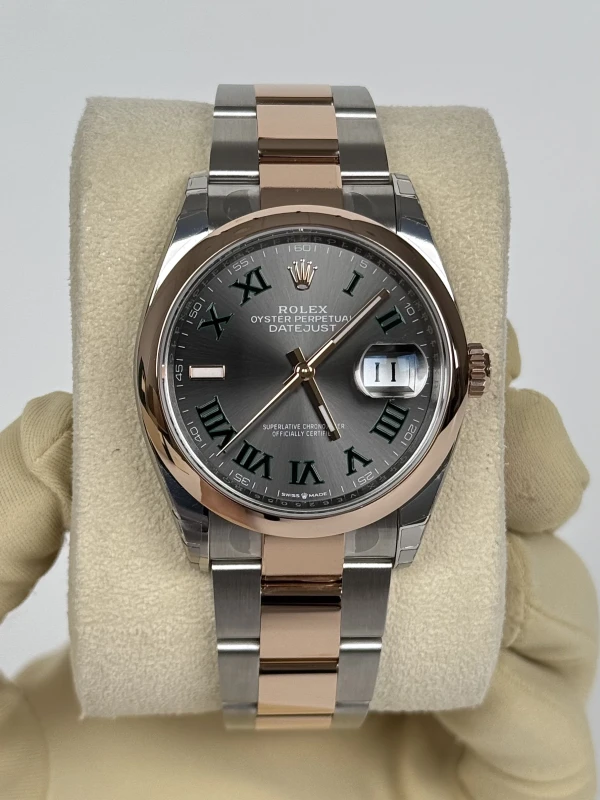 Rolex 36mm Steel and Everose Gold 126201 2