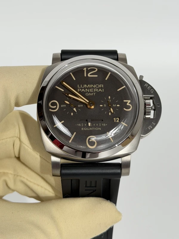 Panerai Luminor 1950 Equation of Time 8 Days GMT Titanio 47 mm  PAM 00656 2