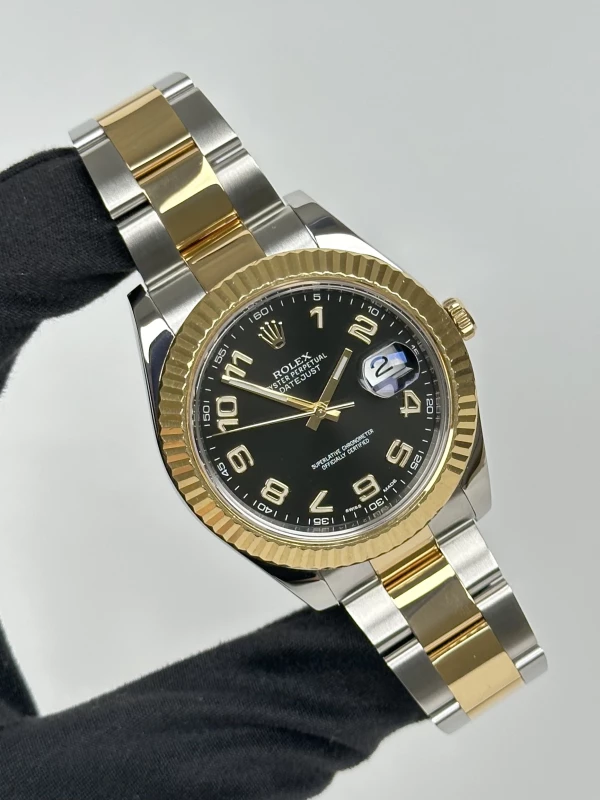 Rolex II 41mm Steel and Yellow Gold 116333 Black 2
