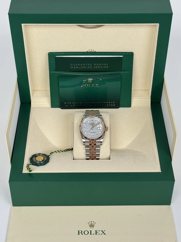 Rolex 36mm Steel and Everose Gold 126231-0021 5